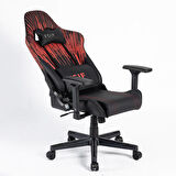 Adore Gaming Apollo Profesyonel Oyuncu ve Yönetici Koltuğu-Siyah-Çizgi Kırmızı 42x124-131,5x64 cm