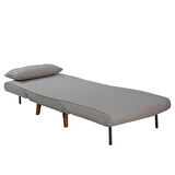 Easy Fold Katlanır Yataklı Tekli Koltuk-Koyu Vizon 76x81x85 cm