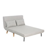 Easy Fold Katlanır Yataklı İkili Koltuk-Vizon 117x81x87 cm