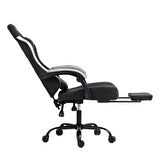 Adore Gaming Throne Oyuncu Koltuğu - Siyah/Gri Kumaş 62x117-127x62 cm