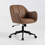 Milano Çalışma Koltuğu - Kahverengi 60x80-88x62 cm
