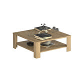 New Line Kare Orta Sehpa - Florida Meşe 90x42x90 cm