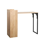 Slide Katlanır Çok Amaçlı Masa - Ceviz/Siyah 122x44.5x108
 cm