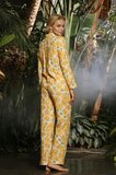 Laperissa Kadın Pijama Alt Üst Takım Çok Renkli XL Mevsimlik Ayçiçek Desenli