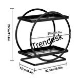 Trendesk Makyaj Kozmetik Banyo standı Parfüm organizer
