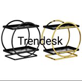 Trendesk Trendesk  Servis Sunum Ikramlık Siyah Büyük Lüks 2 Katlı  Organizer Mutfak Düzenleyici Pasta Standı