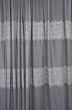KDK 1260 DESEN GRİ RENK TEK KANAT Hazır dikilmiş Pileli Fon Perde 300*260 cm