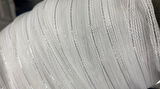 MAKARNA 350 MODEL SİMLİ KIRIK BEYAZ RENK HAZIR DİKİLMİŞ PİLELİ TÜL PERDE 300*260 