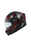 50.7 PROTON MAT TITANIUM-KIRMIZI KASK