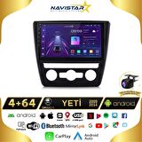Skoda Yeti 4GB + 64GB 2009-2014 Model Android 13 Kablosuz Carplay Navigasyon Multimedya Sistemi 