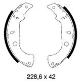 Tofas Fren Balatası Arka Kampana Tempra Sw Marea 96>02 / 145 94>96 146 94>01 228×42 - Braxıs Ac0140