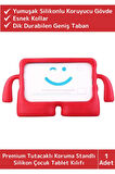 Premium Apple Samsung Uyumlu 11 Inch Silikon Yumuşak Tutacaklı Tam Koruma Kids Çocuk Tablet Kılıfı