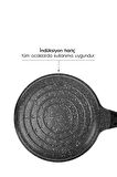 Nehir Siyah 3 Parça Döküm Granit Tava Seti 