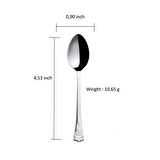 Nehir akasya paslanmaz çelik çay kaşık - 12 li çay kaşığı 18/10