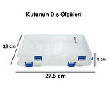 Bullshark Tackle Box - Çift Taraflı Suni Yem Kutusu 27cm