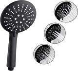 Yapıtaşı YT290 Elit Siyah Banyo Duş Seti 3fonksiyonlu