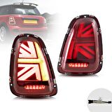 Mini cooper r59 stop lambası ledli british flag 2008 / 2014 kırmızı