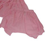 Kız Çocuk İkili Takım Bebe Model Pötikareli Pembe 6-36 Ay