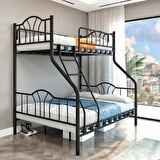 Reyo İmaj 3 Kişilik Ebeveyn 3'lü Metal Ranza Siyah   90x190 / 140x190