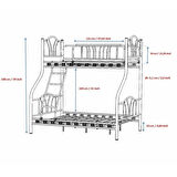 Reyo İmaj 3 Kişilik Ebeveyn 3'lü Metal Ranza Beyaz 90x200 / 140X200