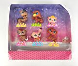 Pet Star Little Neşeli Miniş 6 Lı Set No:3046A2
