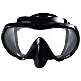 Siyah Silikon Tek Maske Tempered - 299