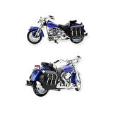 1:12 Ölçekli Model Motosiklet - Classic - HX796 - Mavi