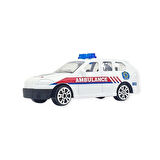 3'lü İş Makinaları Road Seti - Die Cast - DS044 - Ambulans