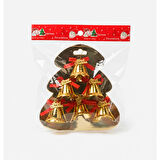 Kızılkaya Yılbaşı Ağacı Süsü Çan Altın 6 lı (2505111)