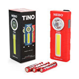Nebo Tino 6809 300 Lümen LED Cep Feneri KIRMIZI