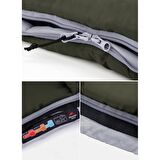 Naturehike U150 Zarf Tarzı Kapüşonlu Uyku Tulumu -6°C Haki - Left