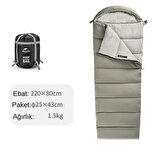 Naturehike M400 Pongee Pamuklu Uyku Tulumu -18°C YEŞİL-Left