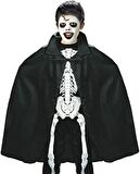 Siyah Renk Yakalı Halloween Pelerini 90 cm