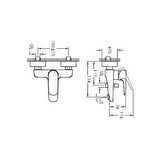 Artema Vitra X-Line A42324 Exp Gümüş Banyo Bataryası