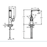 VitrA Suit L A4246826 Lavabo Bataryası