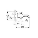 Artema Suit U A4249026 Çıkış Ucu, El Duşu Çıkışlı, Bakır