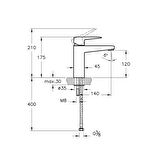 Artema Root Square A42731 Lavabo Bataryası, Krom