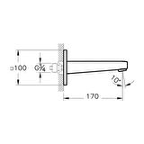 Artema Root Square A4273923 Altın Banyo Bataryası Çıkış Ucu