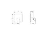 Artema Root Square A42827 Ankastre Duş Bataryası, Krom