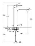 Artema Root Round  A4270736 Çanak Lavabo Bataryası, Mat Siyah