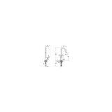 VitrA Root Round A42742 Krom Mutfak Bataryası(A42742EXPS)