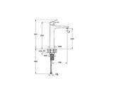 Flow Square  Lavabo Bataryası Çanak Krom A42936