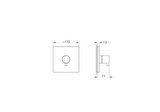 Artema Root Square A43388 Ankastre 3 Yollu Yönlendirici, Krom