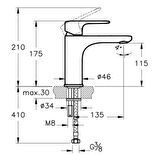 Root Round Lavabo Bataryası L Soft Altın A4270674