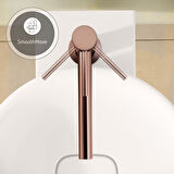 Vitra Origin A4255829 Çanak Lavabo Bataryası, Soft Bakır