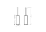 VitrA Origin A4489374 Tuvalet Fırçalığı, Yerden, Soft Altın