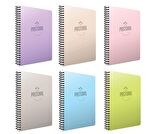 Gıpta Pastoral A4 120 Yaprak Plastik Kapak Spiralli Defter Çizgili 6 Adet