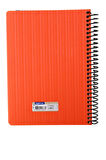 Gıpta Spiralli 5 Seperatörlü Plastik Kapaklı Defter 150 Yaprak Çizgili 17 x 24 cm