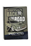 Gıpta A4 80 Yaprak Kareli Speed Notes Karton Kapak Spiralli Defter