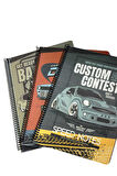 Gıpta A4 80 Yaprak Kareli Speed Notes Karton Kapak Spiralli Defter
